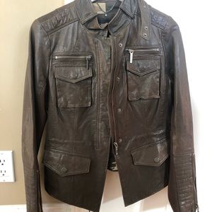 BCBGMaxAzria Brown Leather Jacket